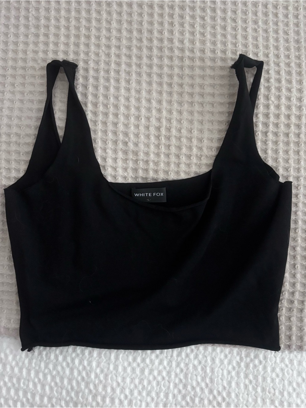 White Fox Cropped Tank
